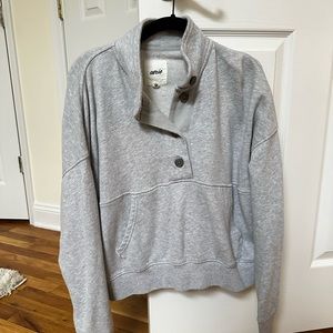 Aerie Collared Button Up Sweatshirt